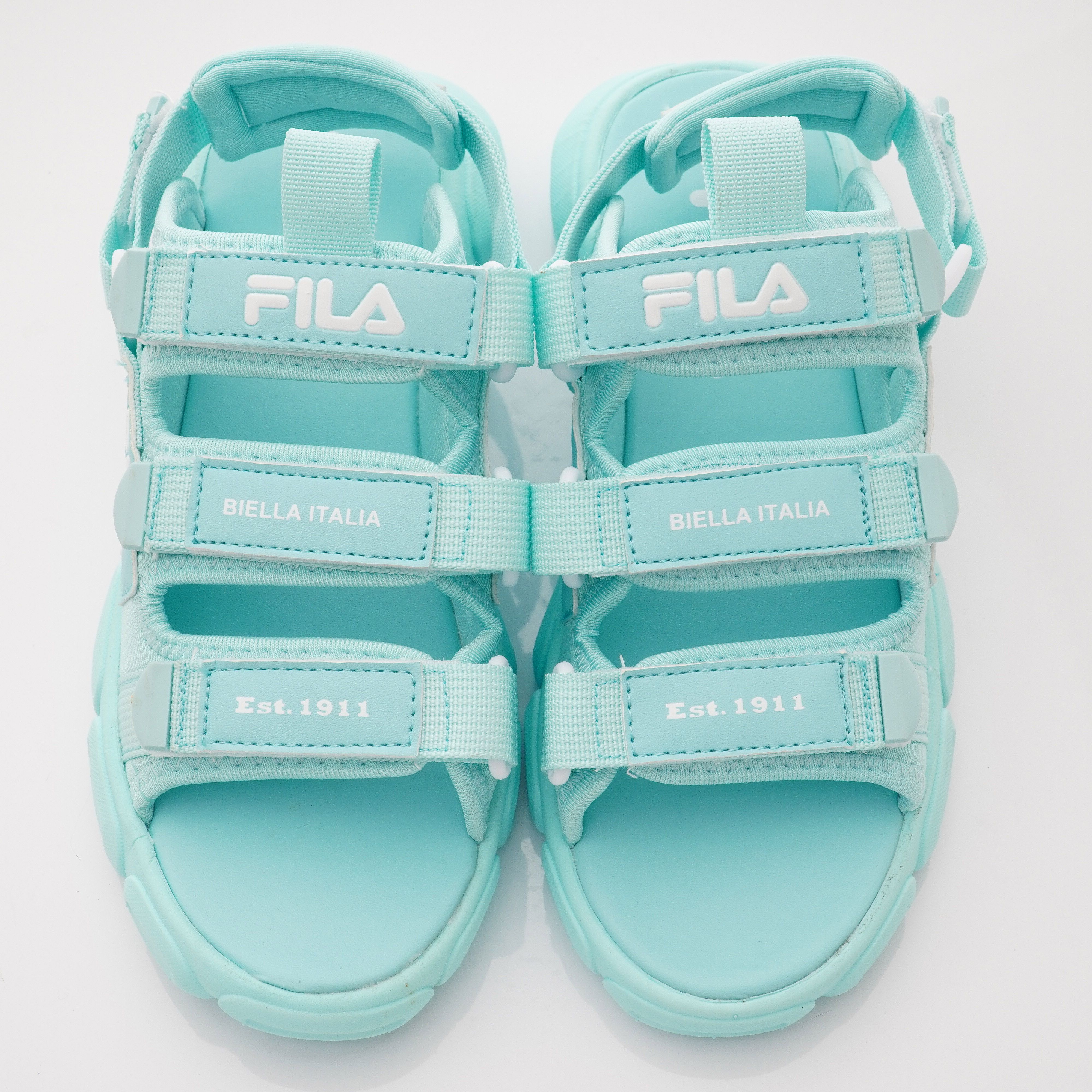 FILA - 輕量韓版運動涼鞋款(中小童段)-水藍