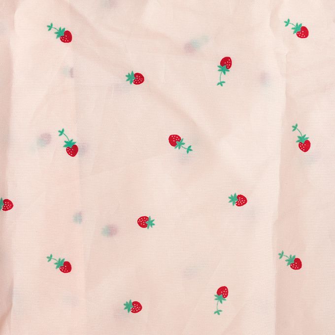 akachan honpo - 短斗篷式雨衣-水果-粉紅色 (80~95cm)