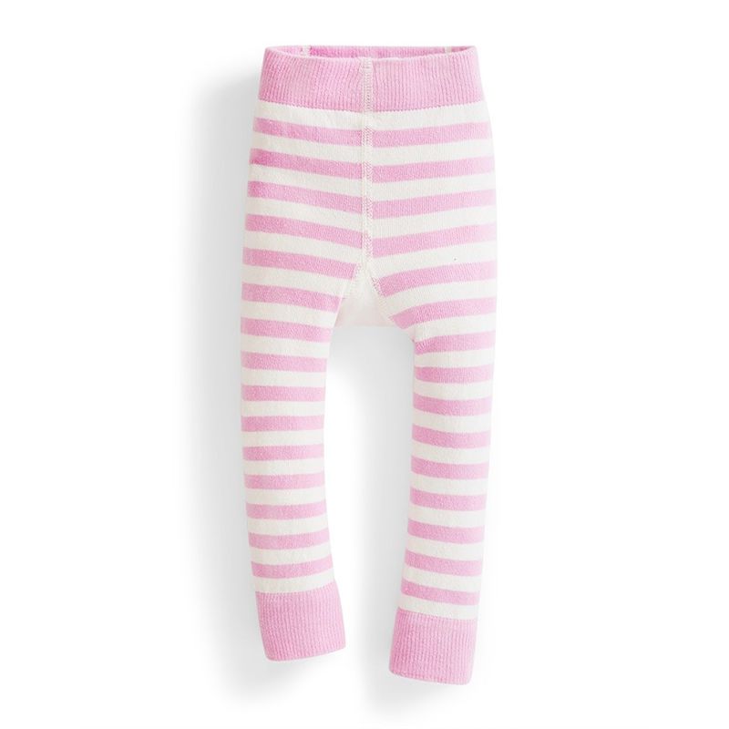 英國 JoJo Maman BeBe - 嬰幼兒屁屁圖案內搭褲/保暖襪-粉白熊貓