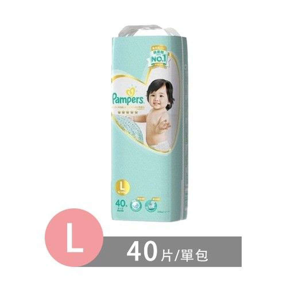 幫寶適 - 新日本境內五星幫寶適尿布-黏貼型 (L [9-14kg])-40片/包