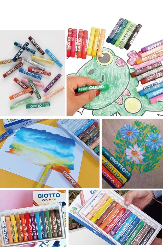 義大利GIOTTO - 兒童粉蠟筆(24色)