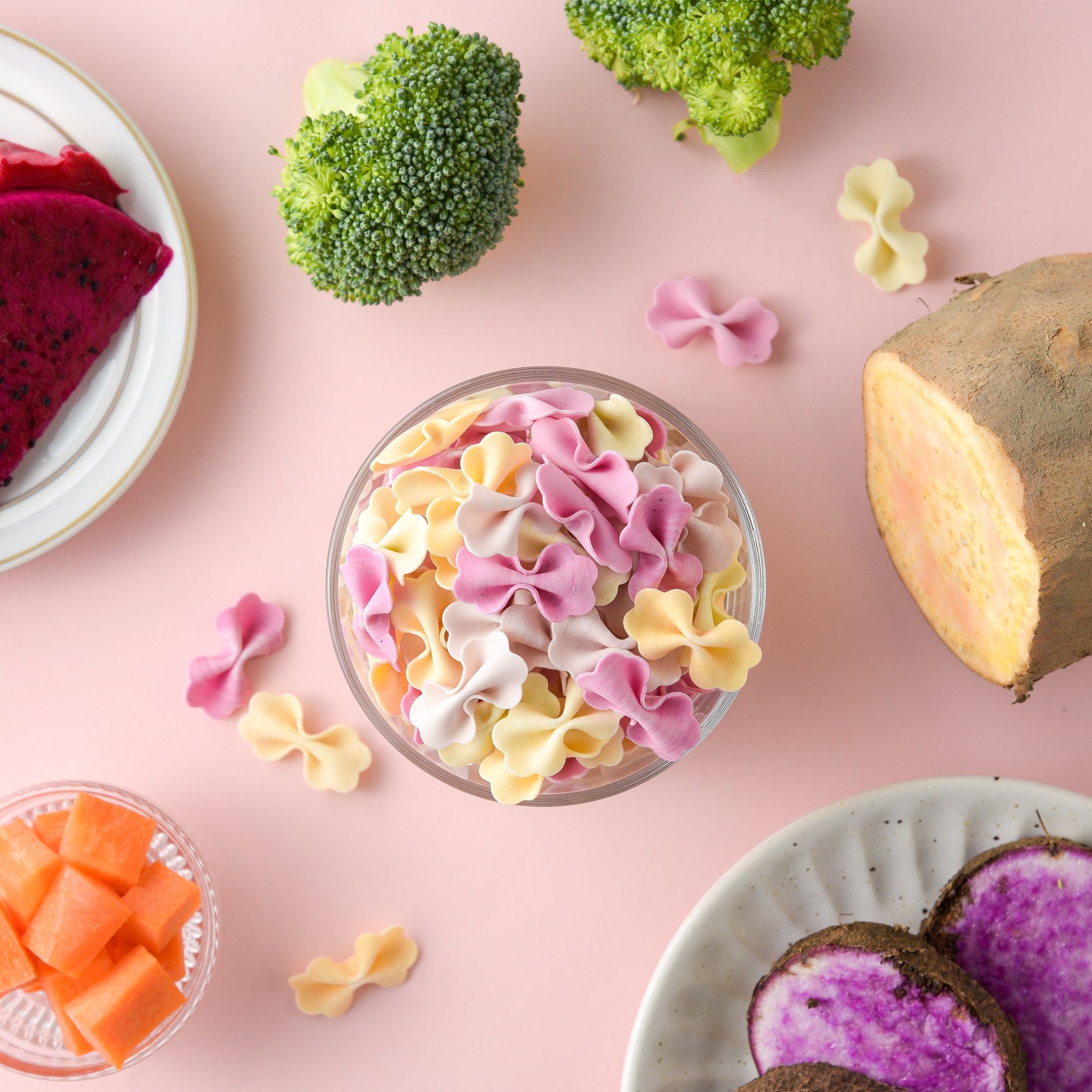 港媽私房手作 - 手工無添加寶寶蔬果義大利麵-蝴蝶麵-150g/盒