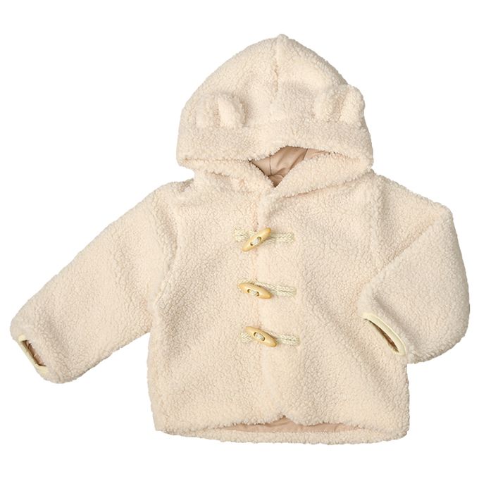 akachan honpo - 牛角外套-熊耳-象牙白色