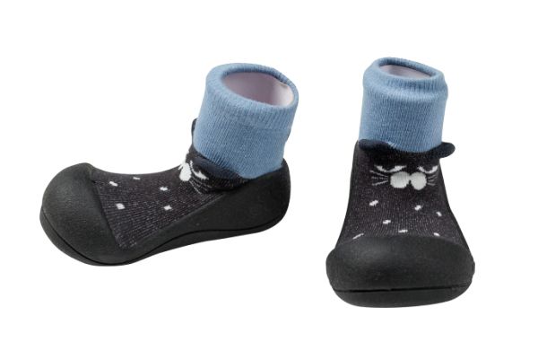 韓國 Attipas - 襪型學步鞋-呆呆貓