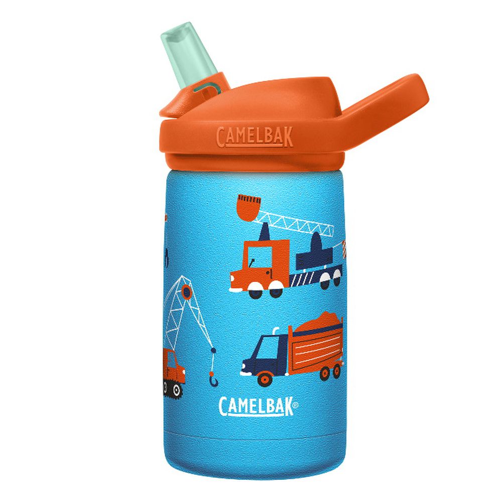 CamelBak - eddy+ 兒童吸管雙層不鏽鋼保溫瓶-工程推土車 (350ML)