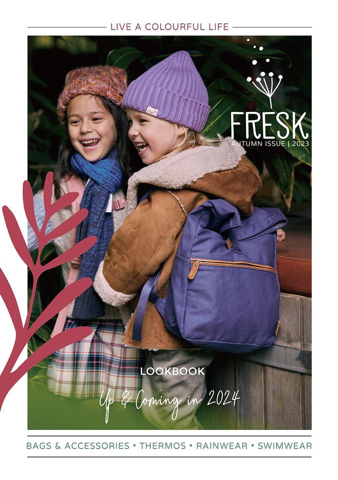 荷蘭 FRESK - 北歐風設計輕量後背包-乾燥玫瑰粉