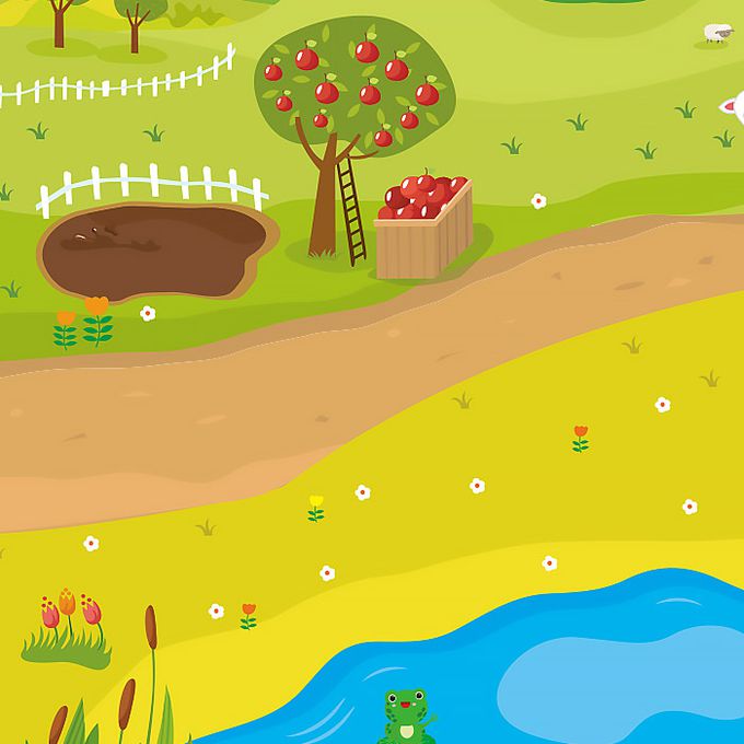 韓國 Ariati - 迷您磁性貼-農場