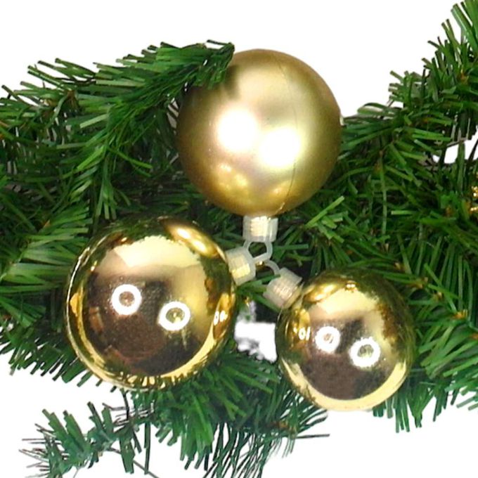 MODACore 摩達客 - 摩達客台製9呎(270cm)聖誕裝飾樹藤條 (金色系) (可彎曲調整/可掛門邊/窗邊/牆沿) 本島免運費