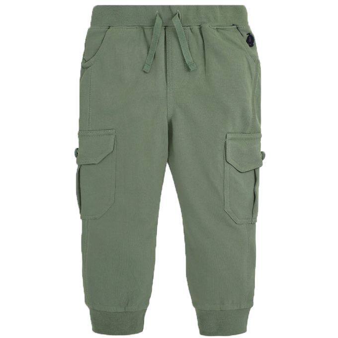 英國 JoJo Maman BeBe - 100%純棉2入組工裝褲-藍綠