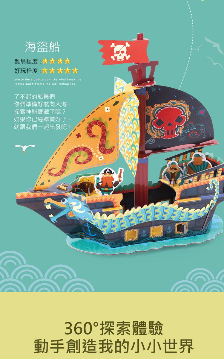 JoanMiro - 【專案特惠】兒童立體拼圖-公主城堡