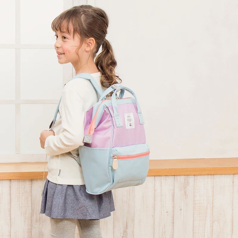 日本千趣會 - Anello GITA聯名大開口兒童後背包/書包-粉