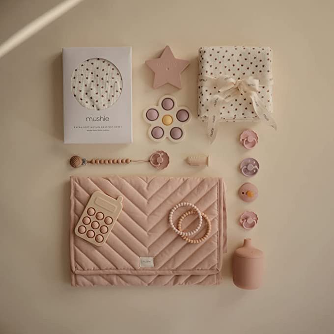 美國 Mushie - 手機按壓玩具-腮紅