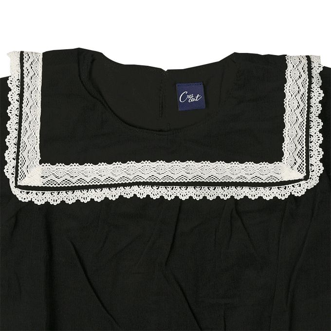 akachan honpo - 水手領洋裝-黑色