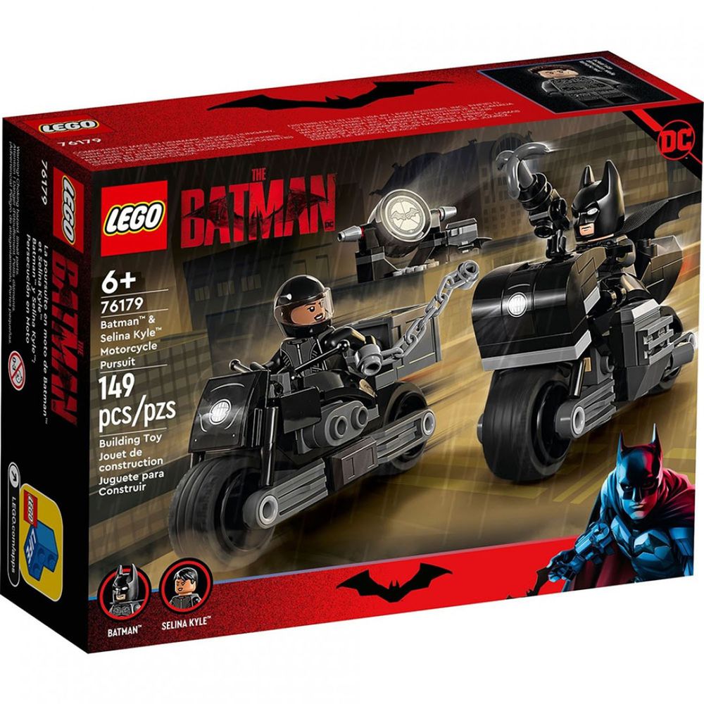 樂高積木 LEGO《 LT 76179》SUPER HEROES 超級英雄系列 - Batman & Selina Kyle Motorcycle Pursuit-149pcs