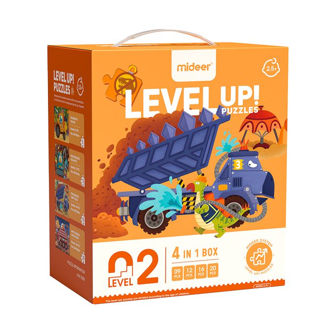 MiDeer - 進階式拼圖-恐龍施工中(LEVEL2)