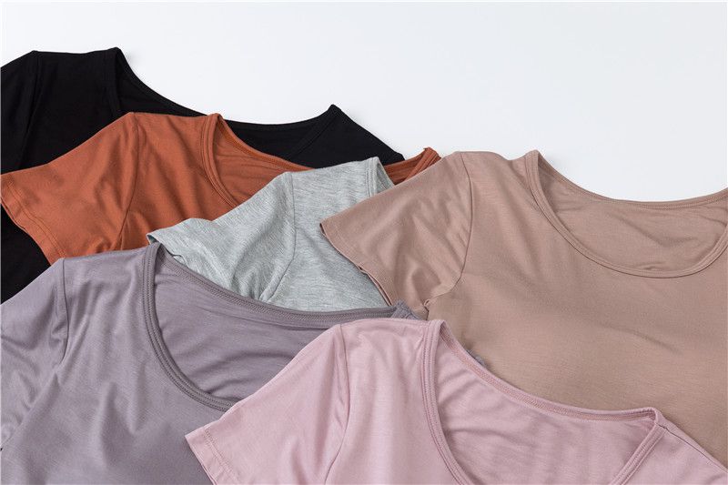 莫代爾柔軟涼感Bra T-黑色