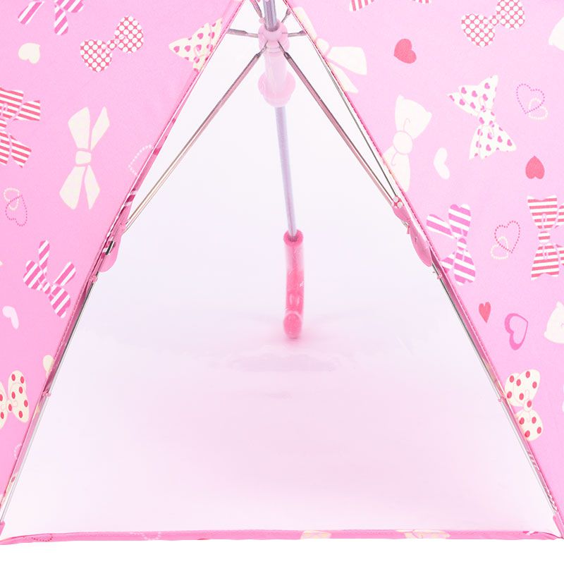 akachan honpo - 雨傘-蝴蝶結&愛心-粉紅色