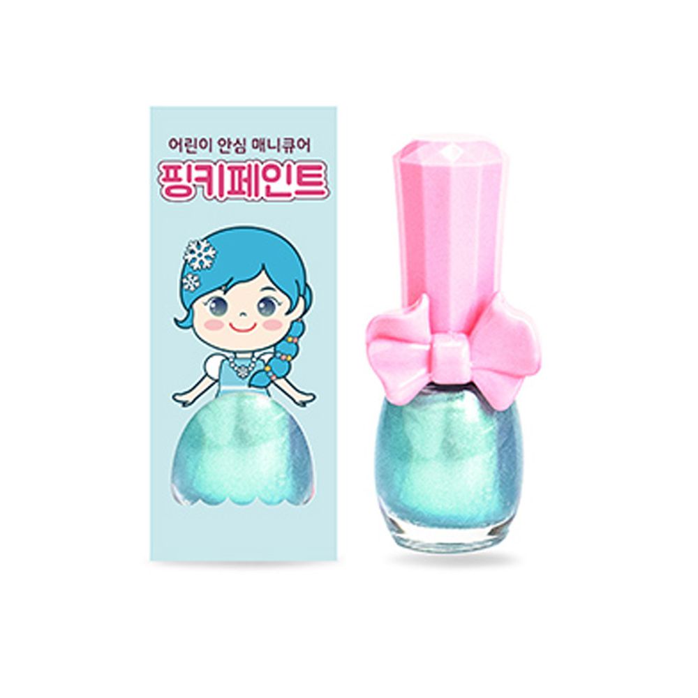 韓國 Pink Princess - 可撕式無毒指甲油-冰雪仙境(亮粉色系)