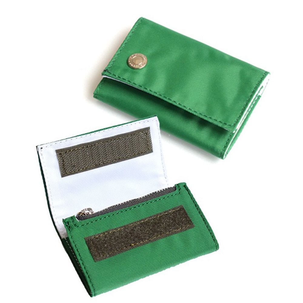 日本 Anello - 超輕量撥水加工mini錢包-mini-綠色