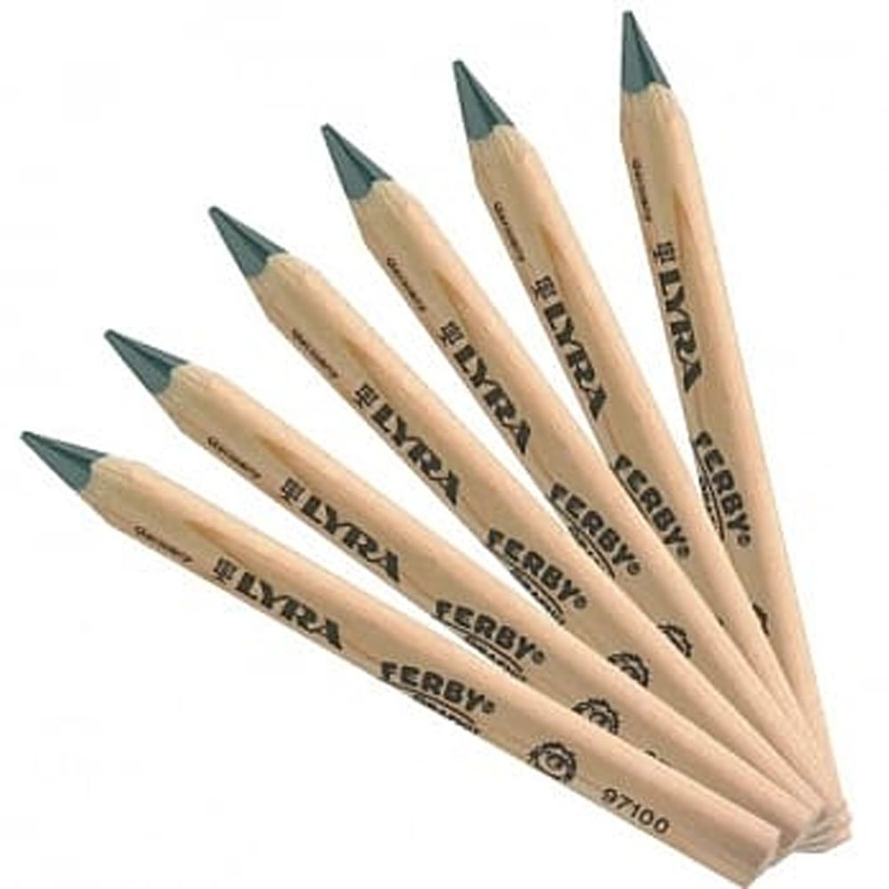 德國LYRA - 兒童三角原木鉛筆(12cm) 12入-3歲以上