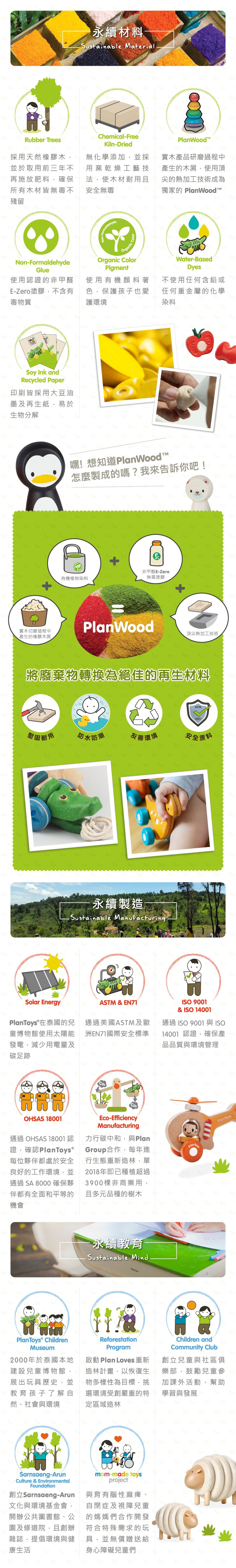 泰國 Plantoys - 夢幻童話木質積木組