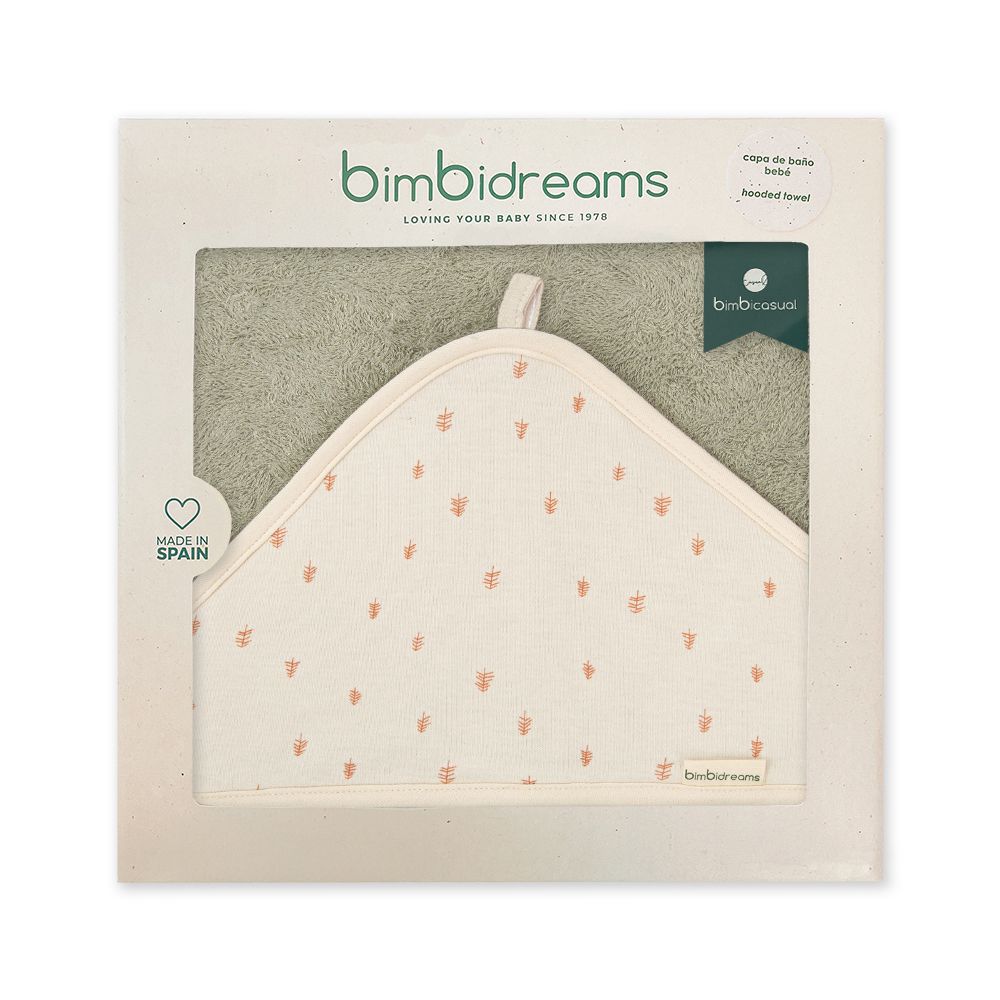 【bimbidreams】竹纖維掛勾連帽浴巾禮盒 100x100cm(寶寶新生兒禮 滿月禮 彌月禮 嬰兒禮盒)-森林秘境