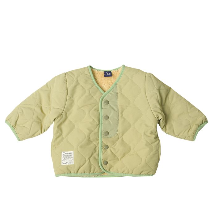 akachan honpo - 無領外套-軍綠色