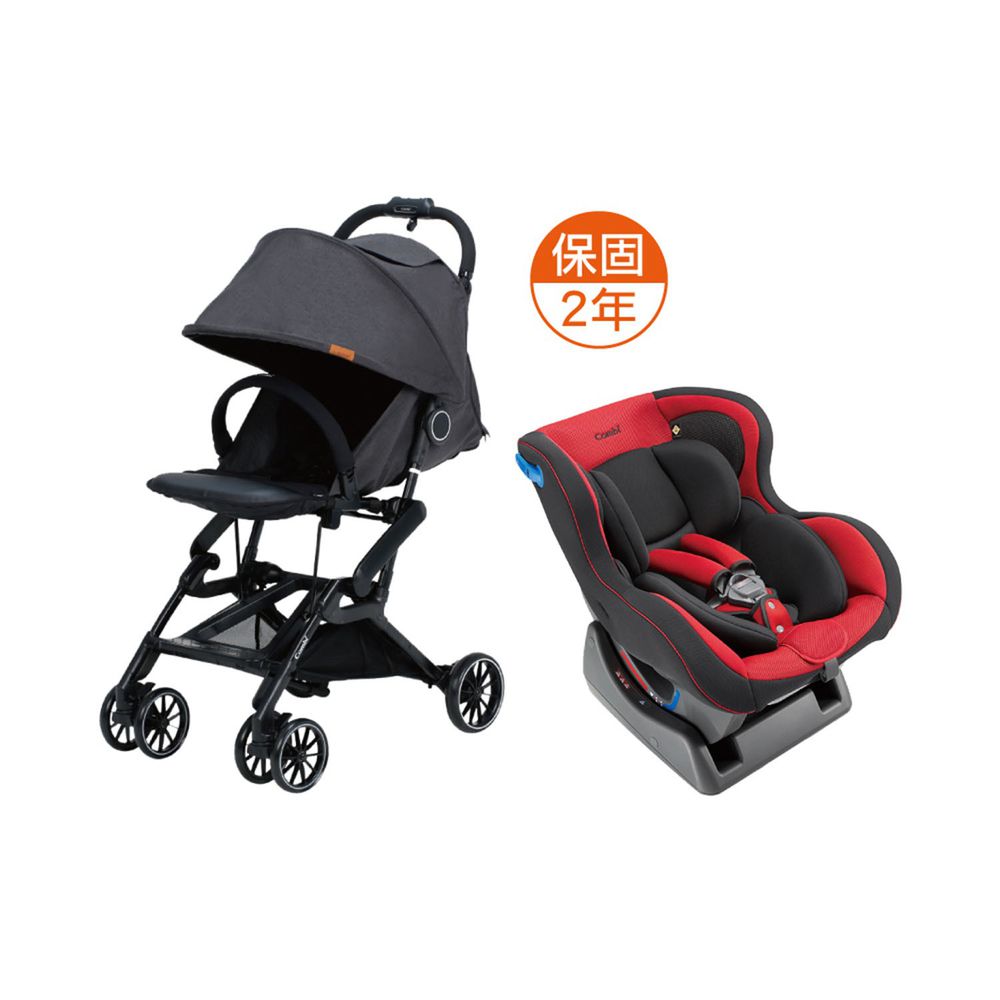 日本 Combi - 捷旅 CFS  嬰兒手推車-WEGO 宮廷紅-遼闊黑-1個月~36個月(體重15kg以下)