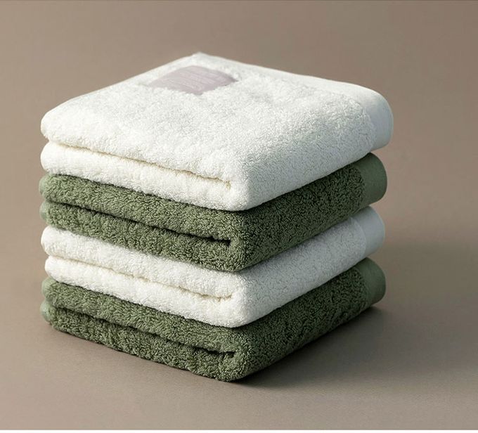 韓國 SSUEIM - 韓國製100%純棉飯店毛巾禮盒4件組40x80cm-FOREST款