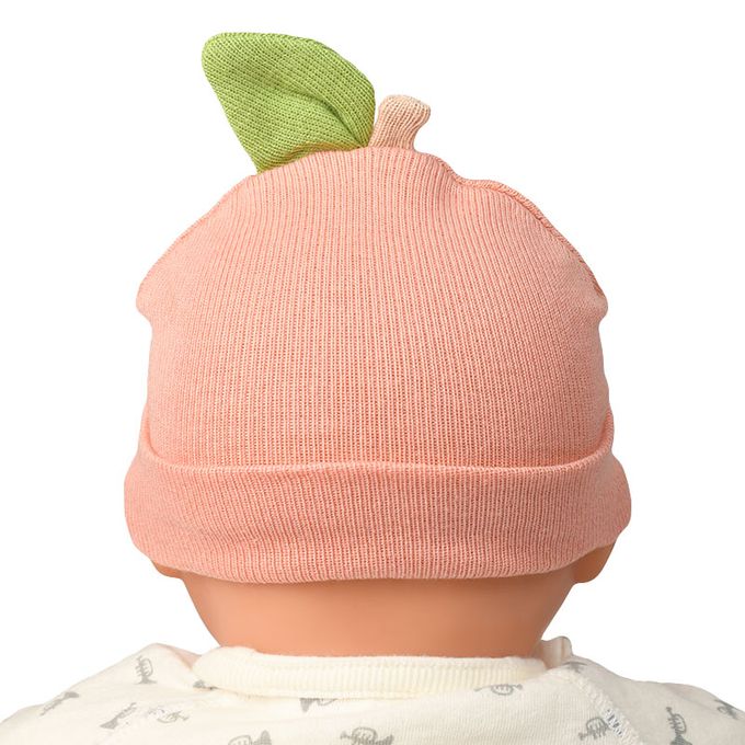 akachan honpo - 新生兒可戴針織帽-水果-紅色 (32~36cm)