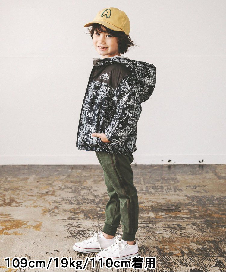 日本 BREEZE - 輕量保暖連帽防風外套-軍綠