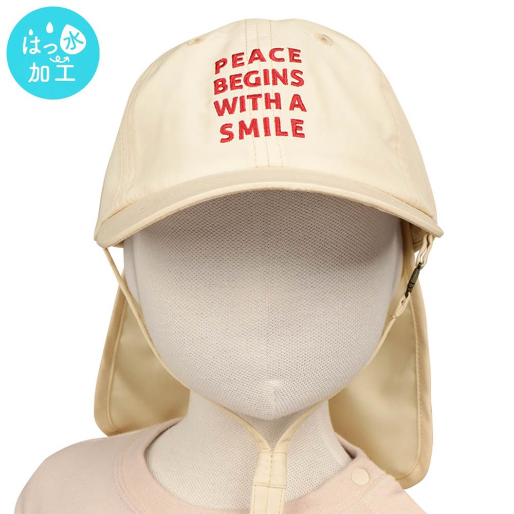 防潑水帽-淺卡其色