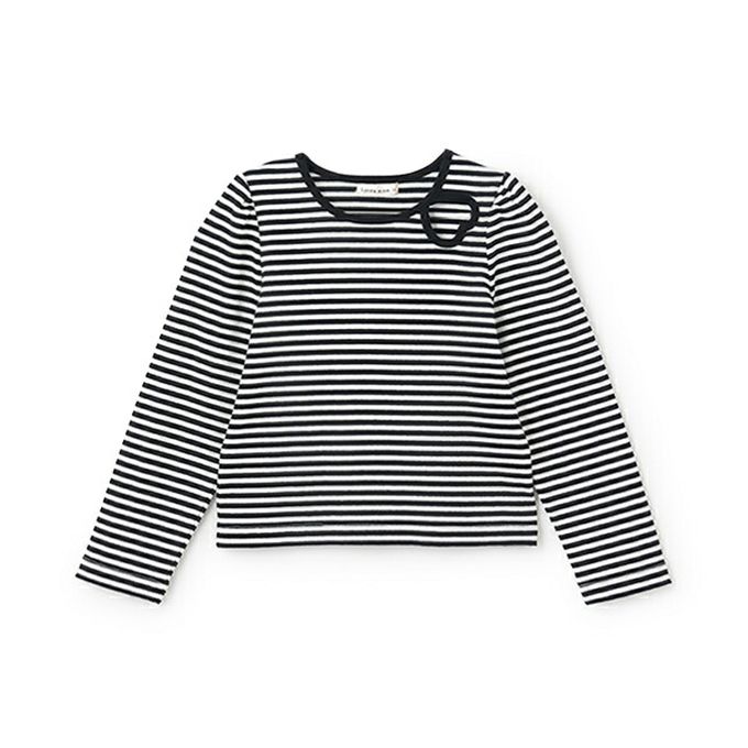 日本 Lycee mine - 愛心鏤空羅紋長袖上衣-粉紅