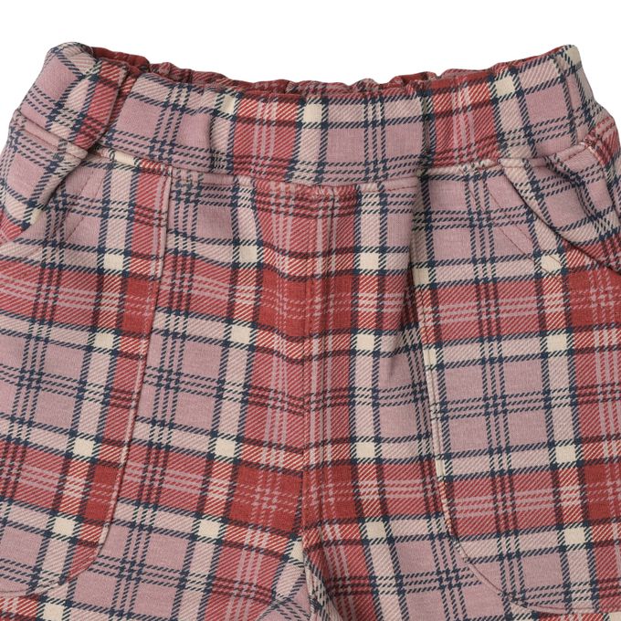 akachan honpo - 內裡刷毛褲-格紋