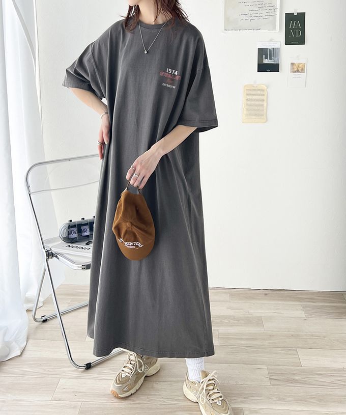 日本 Classical Elf - 美式古著印花純棉短袖洋裝-老鷹國旗