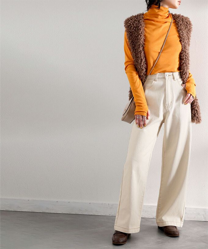 日本 Classical Elf - 熱銷必收！純棉厚磅顯瘦美腳寬褲-丹寧藍