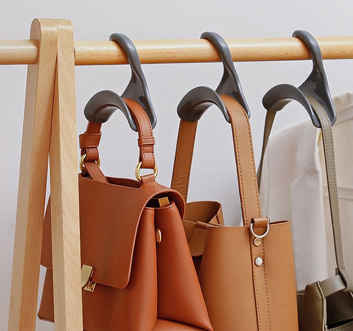 日本霜山 - 無痕多用途絲巾/領帶/包包收納掛勾-3入