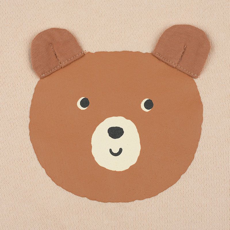 akachan honpo - 包屁衣+褲子-動物-淺卡其色