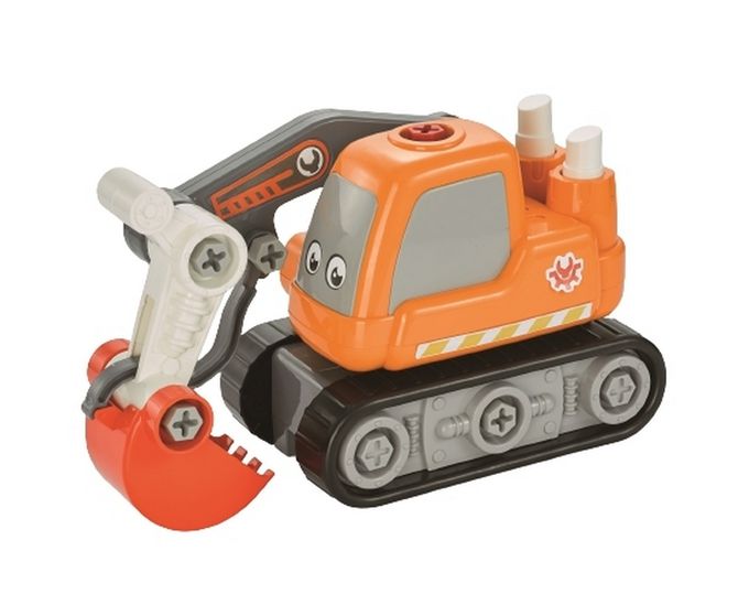 樂彩森林 - DIY組裝工程車-挖土機