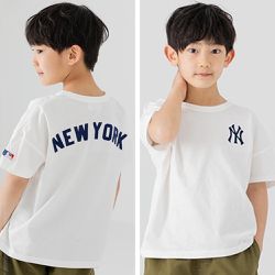 日本 Chil2 - MLB聯名 純棉短袖上衣-紐約洋基-白