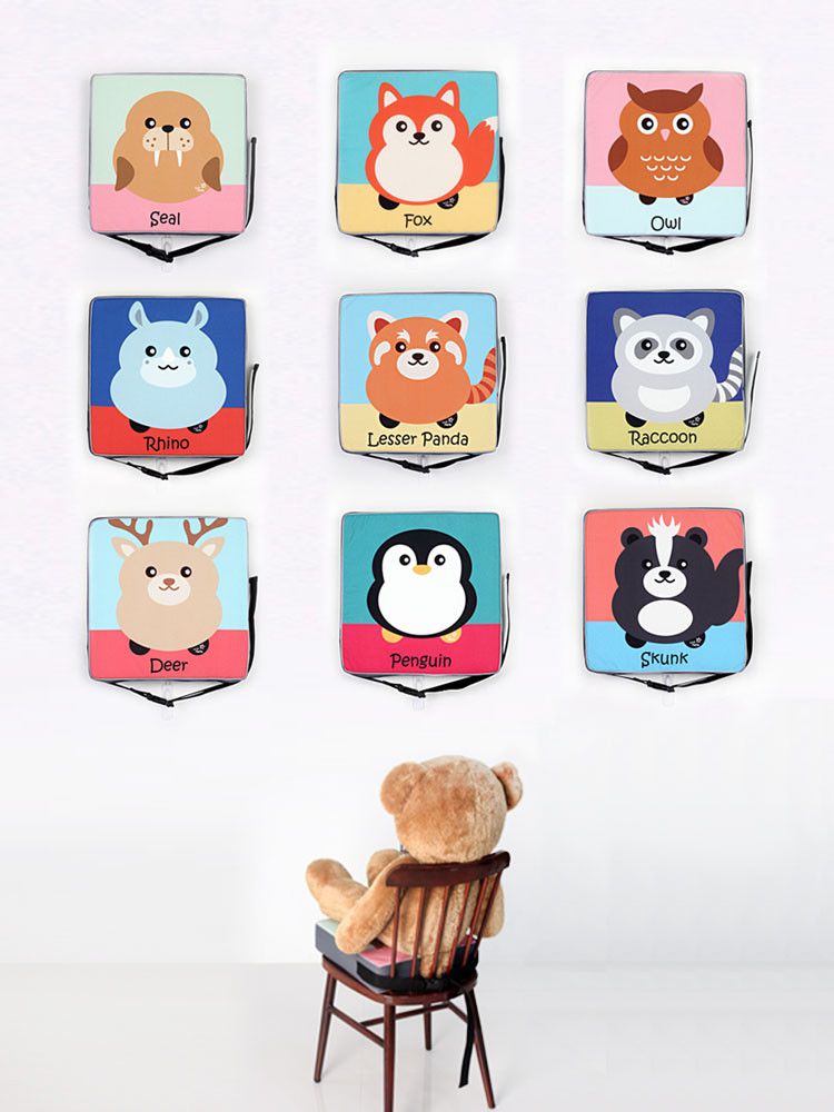 韓國 Wise mama - 純棉防水兒童增高座墊-麋鹿 (35cm X 35cm X 8cm)