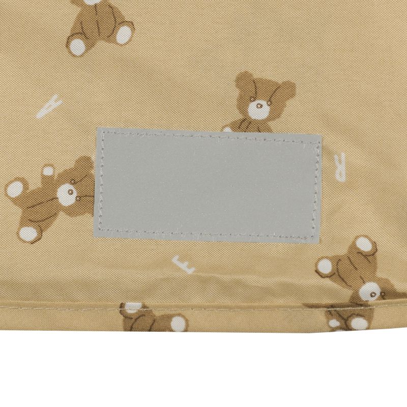 akachan honpo - 短斗篷式雨衣-小熊-淺卡其色 (80~95cm)