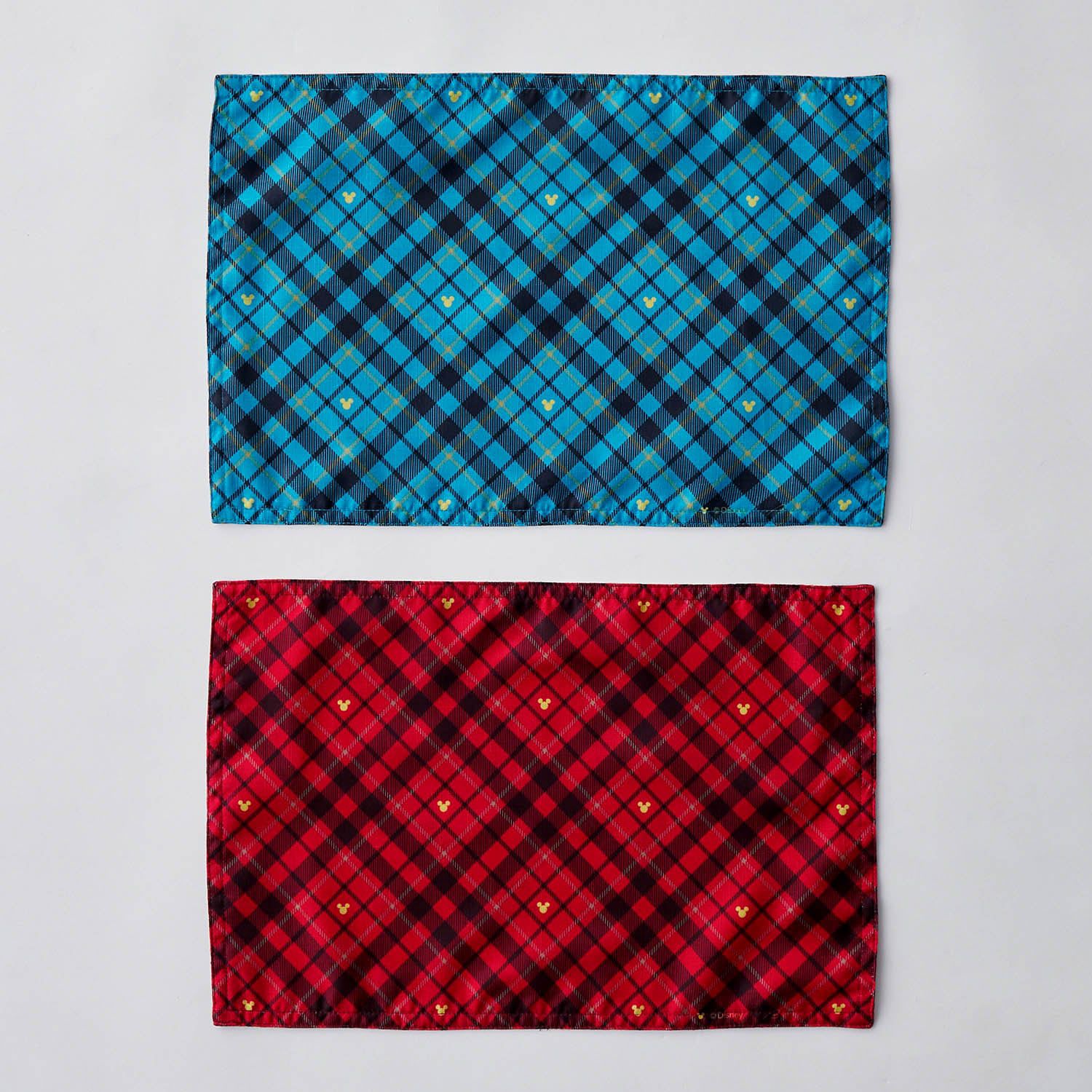 日本千趣會 - 迪士尼 防潑水餐墊兩入組-聖誕頌歌-紅x黃 (30×45cm)