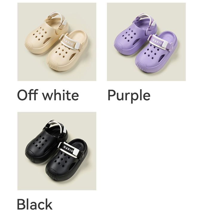 JB clothes - 潮流洞洞鞋-米白-0.22KG