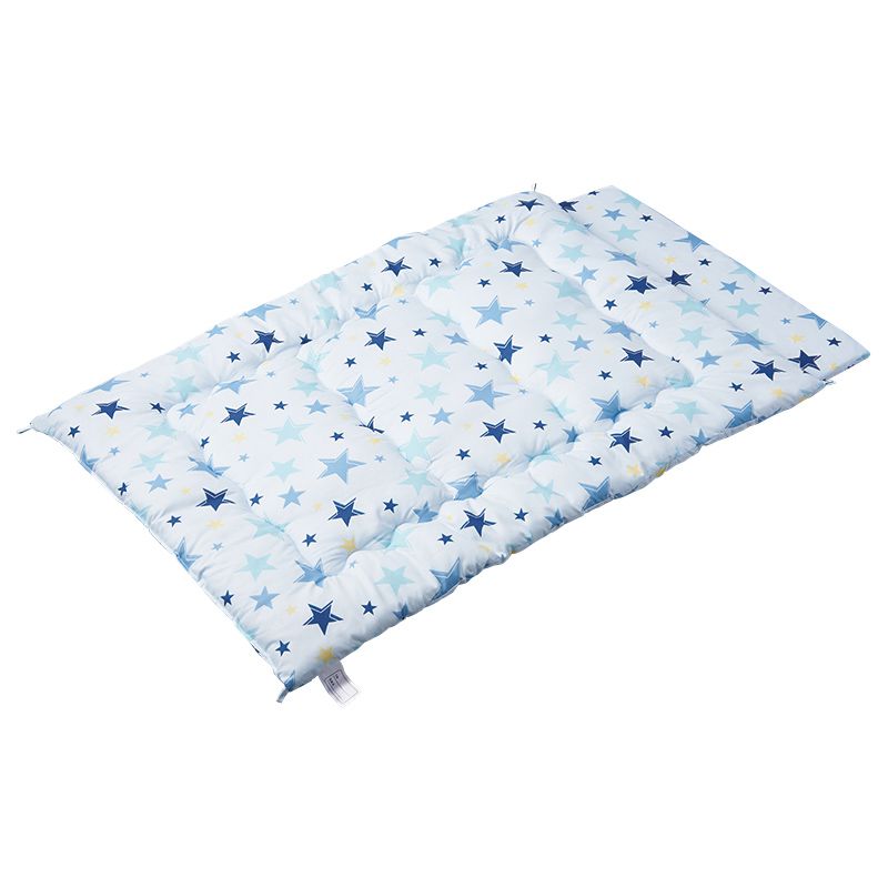akachan honpo - 午睡被墊3件組-星星-淺藍色
