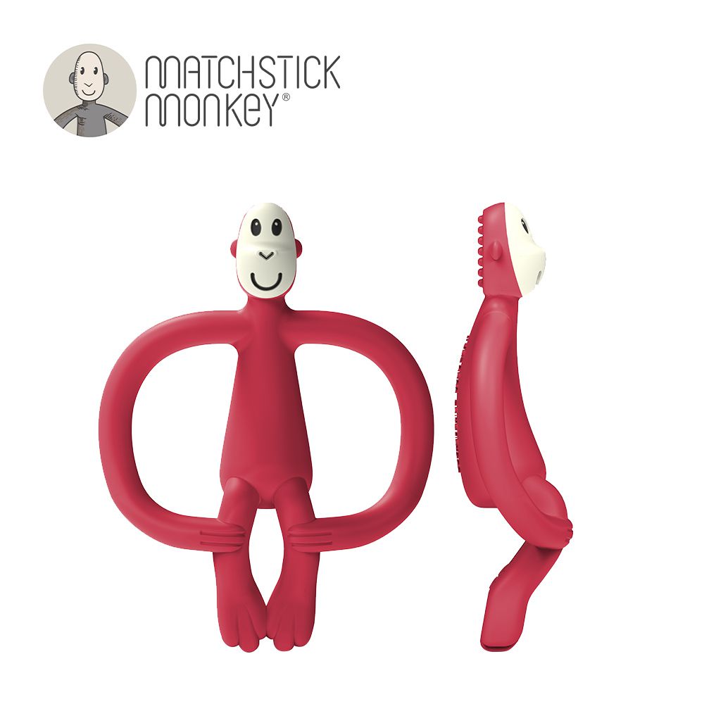 Matchstick Monkey - 英國咬咬猴牙刷固齒器-莓果猴