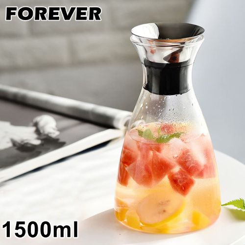 日本 FOREVER - 歐式丹麥風格耐熱玻璃水壺1500ML