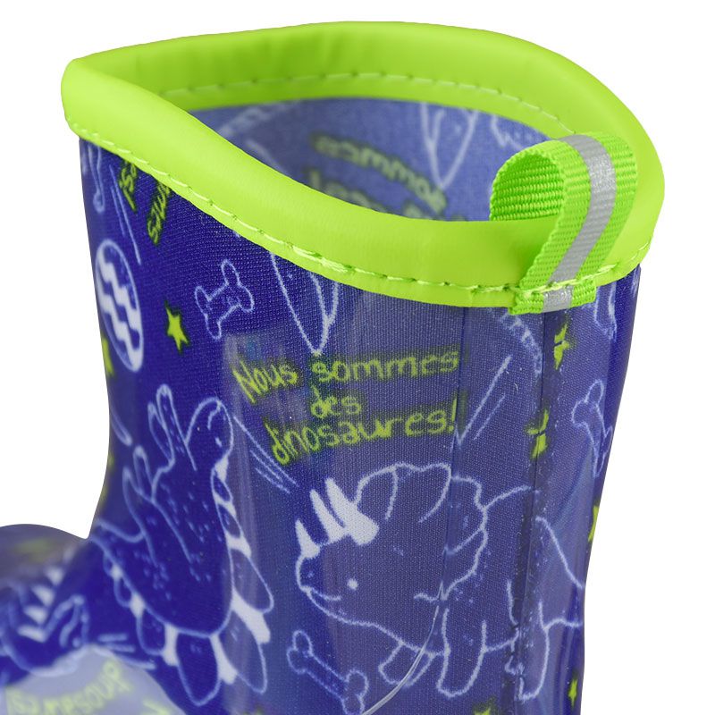 akachan honpo - 雨鞋-恐龍-深藍色