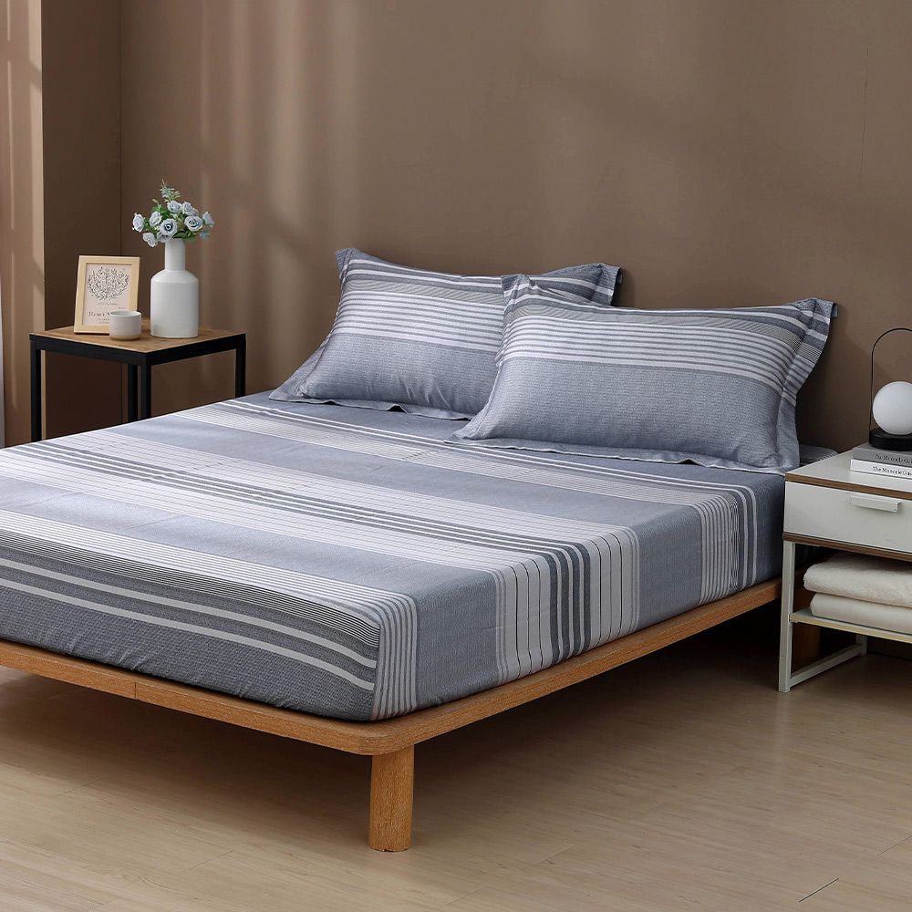 單人床包枕套組 300織100%天絲 萊賽爾-亞斯頓