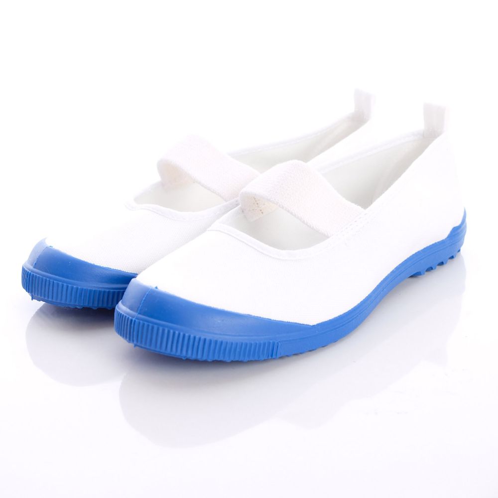 Moonstar日本月星 - 日本月星機能童鞋-2E日本製室內鞋基本款(中小童段)-藍白